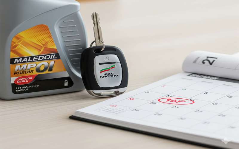 جدول زمانی تعویض روغن محصولات ایران خودرو